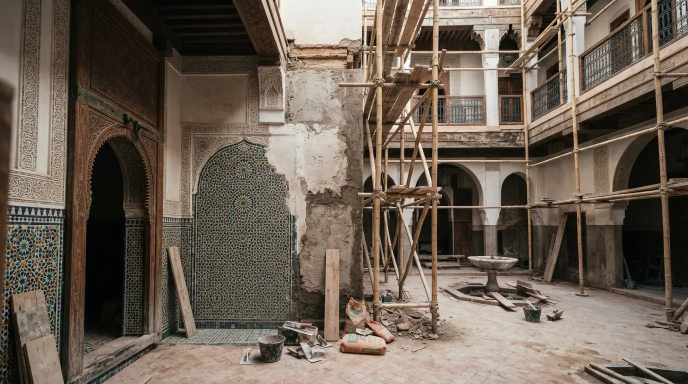 Investir dans un riad à rénover à Marrakech ou Fès