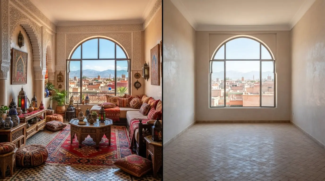 Location meublée vs vide au Maroc : fiscalité et bail