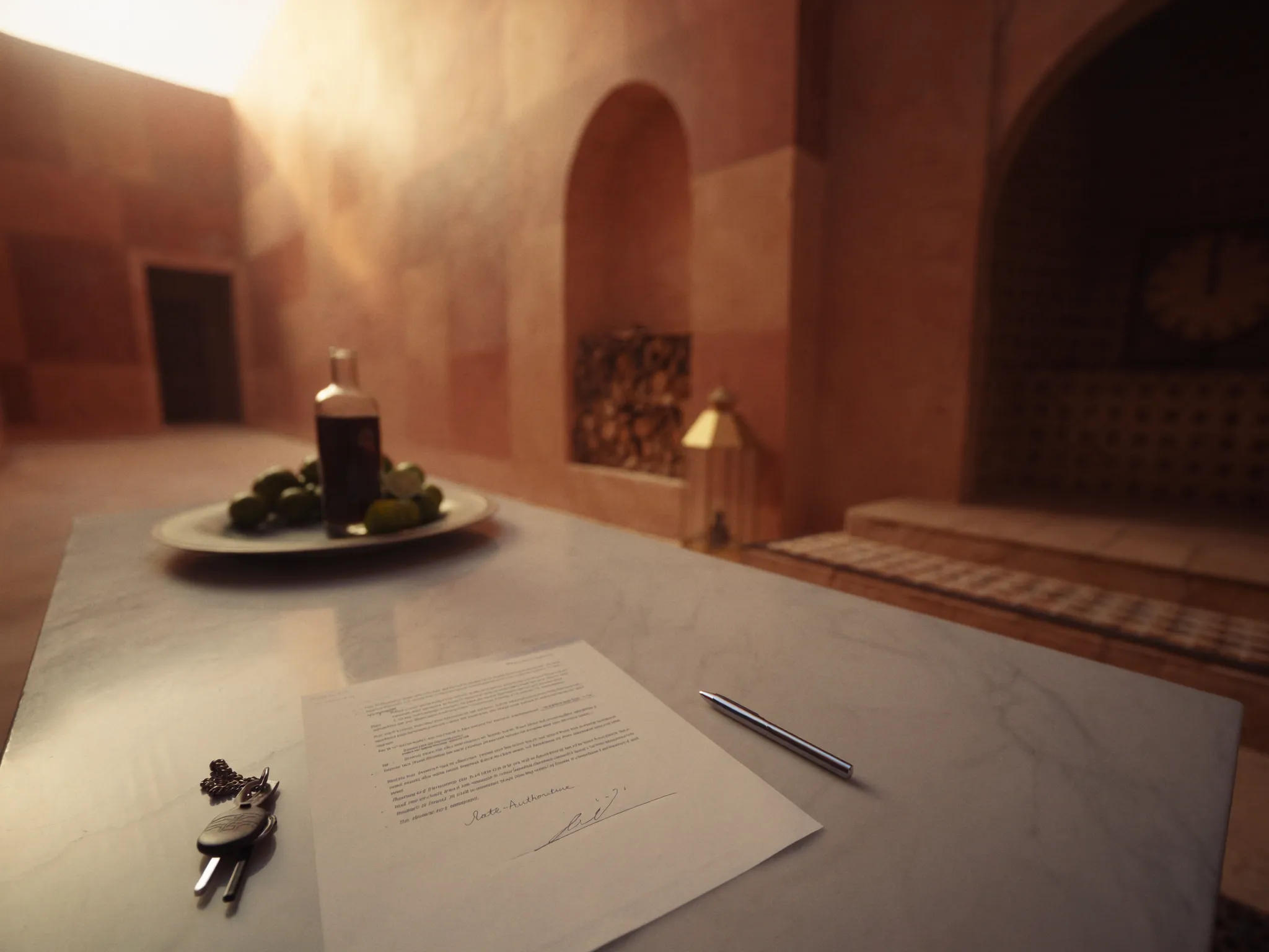 Signature notariée et remise des clés pour un achat immobilier au Maroc