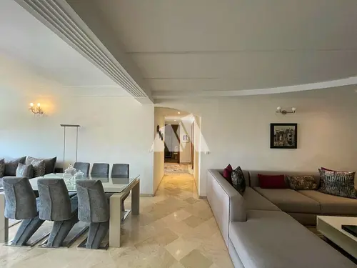 Appartement 3 chambres 156 m² climatisé meublé jardin Palmier Maarif Casablanca